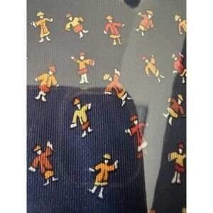 salvatore ferragamo ties mens Asian Themed Figures Blue Background